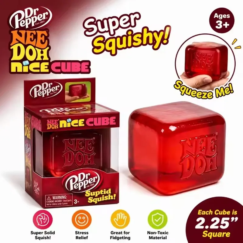 Dr Pepper X NeeDoh Nice Cube S - đánh giá và giá Fidget Cube Original