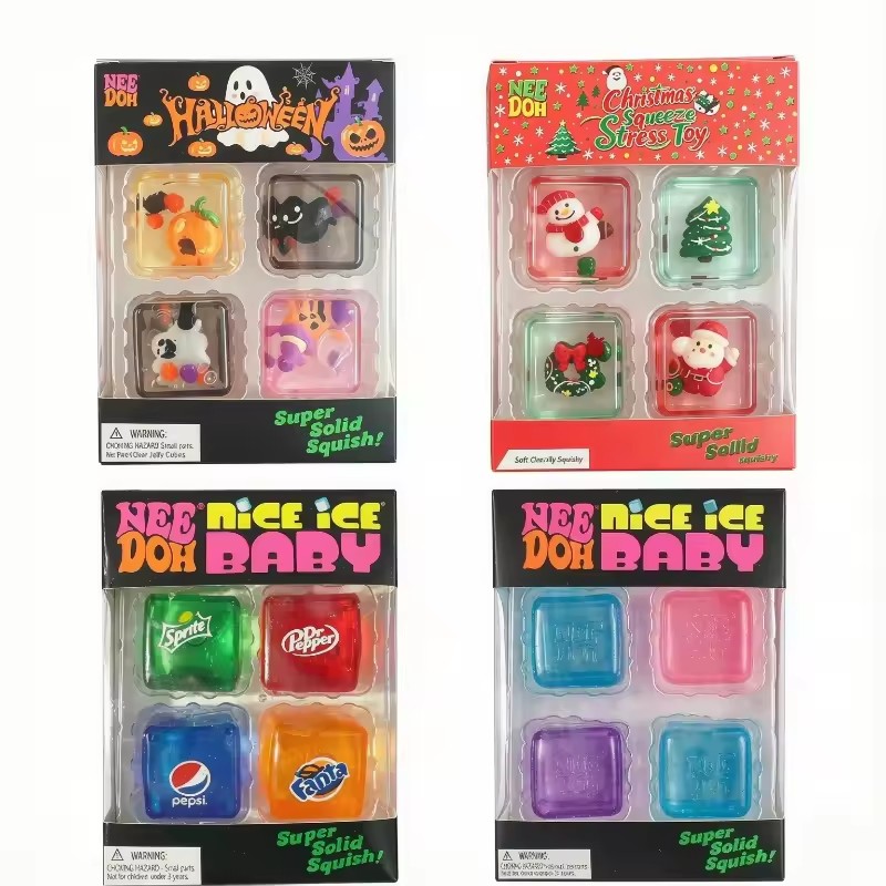 NeeDoh Mini 4 Pack Nice Cube S - đánh giá và giá Fidget Cube Original