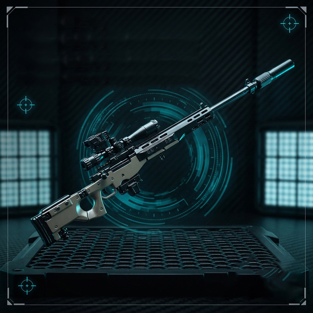 24cm Zinc Alloy AWM Sniper Rif - đánh giá và giá Action Figure Stand
